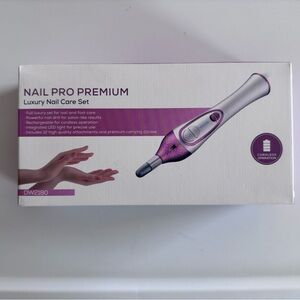 New Nail Pro Premium Luxury Nail Care Set DW2180 4x Speed, Cordless Pink